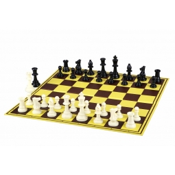Zestaw Projektu "Edukacja przez Szachy w Szkole" 2 (15 x szachownica tekturowa składana z figurami +1 x szachownica demonstracyjna)