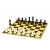 Szkolny zestaw szachowy - ciężki (figury plastikowe dociążane + szachownica tekturowa składana)