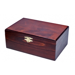 Drewniany kuferek No7 z figurami Staunton