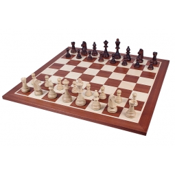 STAUNTON NR 6 w kasecie drewnianej Rzeźbione Drewniane