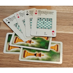 Karty 2 w 1 - klasyczne karty do gry + debiuty szachowe