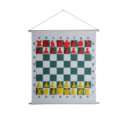 SZACHY DEMONSTRACYJNE ZWIJANE - MAGNETYCZNE (szachownica + figury + torba)
