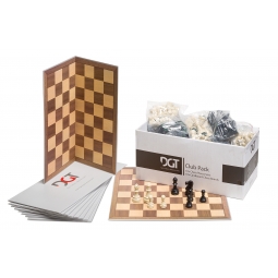 DGT CLUB PACK  (10 x zestaw: figury + szachownice)
