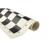 Szachownica winylowa rolowana, pole 60 mm, biało - czarna