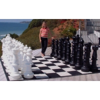 Figury plastikowe do szachów plenerowych / ogrodowych (wysokość króla 91 cm)
