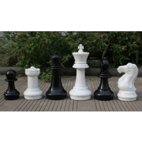 Średniej wielkości zestaw szachów ogrodowych (król 41cm)
