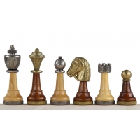 Figury metalowo drewniane - król 75mm