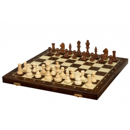Szachy treningowe drewniane (40x40cm) - pole 40 mm