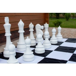 Figury plastikowe do szachów plenerowych / ogrodowych (wysokość króla 90 cm)