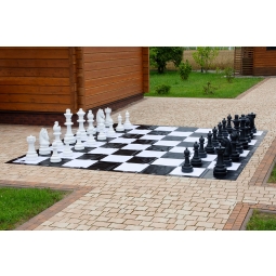 Figury plastikowe do szachów plenerowych / ogrodowych (wysokość króla 74 cm)