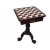 Stolik szachowy w kolorze ciemny mahoń (wysokość 75 cm) - BEZ FIGUR