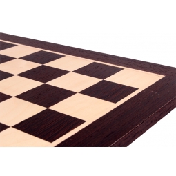 Deska szachowa nr 4+ (bez opisu) wenge/jawor (intarsja)