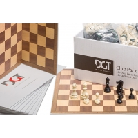 DGT CLUB PACK  (10 x zestaw: figury + szachownice)