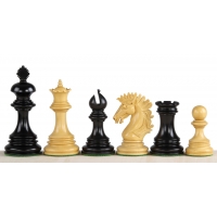 Figury szachowe Sunrise 4 cala Heban