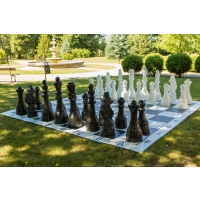 Figury plastikowe do szachów plenerowych / ogrodowych (wysokość króla 105 cm)