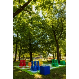 Pionki plastikowe do chińczyka plenerowego / ogrodowego (wysokość pionka 92 cm)
