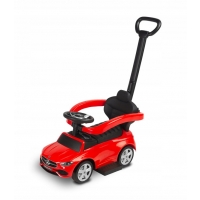 JEŹDZIK MERCEDES C-CLASS TOYZ RED Z PIANKOWYMI KOŁOMI I RĄCZKĄ
