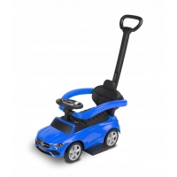 JEŹDZIK MERCEDES C-CLASS TOYZ BLUE Z PIANKOWYMI KOŁOMI I RĄCZKĄ