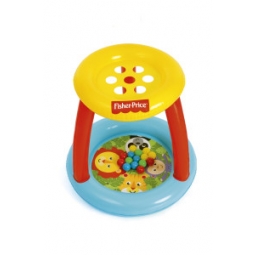 Bestway 93541 Fisher Price Basenik z daszkiem i piłkami Animal Friends