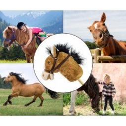Milly Mally Hobby Koń na Kiju Light Brown
