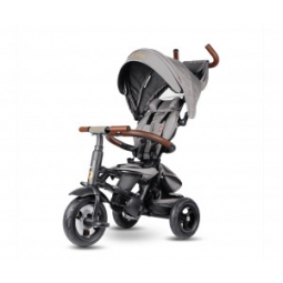Qplay Rowerek Trójkołowy Rito Deluxe Rubber Grey