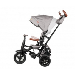 Qplay Rowerek Trójkołowy Rito Deluxe Rubber Grey