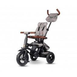 Qplay Rowerek Trójkołowy Rito Deluxe Rubber Grey