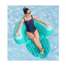 Bestway 43719 Fotel Leżak do pływania z oparciem Miętowy 1.45m x 1.2m