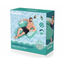 Bestway 43719 Fotel Leżak do pływania z oparciem Miętowy 1.45m x 1.2m