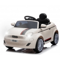 Milly Mally Pojazd na akumulator Fiat 500e White