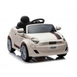Milly Mally Pojazd na akumulator Fiat 500e White