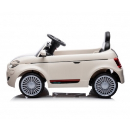 Milly Mally Pojazd na akumulator Fiat 500e White