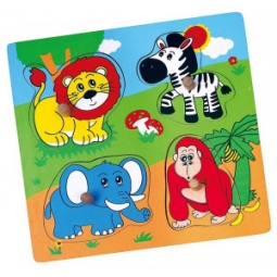 Viga 59563 Puzzle niespodzianka - zoo