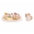 Viga 44267 PolarB Drewniany zestaw do kawy i herbaty - pink