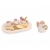 Viga 44267 PolarB Drewniany zestaw do kawy i herbaty - pink
