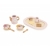 Viga 44267 PolarB Drewniany zestaw do kawy i herbaty - pink