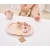 Viga 44267 PolarB Drewniany zestaw do kawy i herbaty - pink