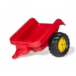 Rolly Toys 023127 Traktor Rolly Kid z łyżka i przyczepa Czerwony