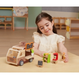 Viga 44689 Drewniana mobilna kawiarenka