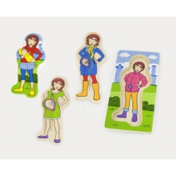 Viga 50405 Puzzle - jak rośnie dzidziuś