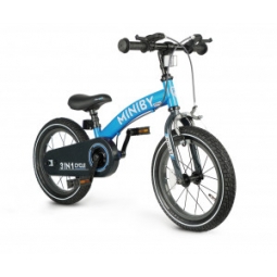 Qplay Rowerek Dziecięcy - Rowerek Biegowy Miniby 14 cali Blue