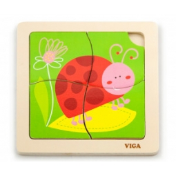 Viga 50140 Puzzle na podkładce - biedronka