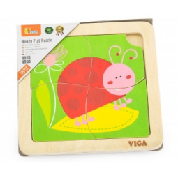 Viga 50140 Puzzle na podkładce - biedronka