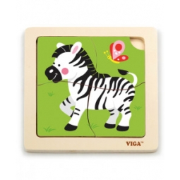 Viga 51317 Puzzle na podkładce-zebra
