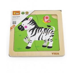 Viga 51317 Puzzle na podkładce-zebra