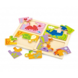 Viga 50190 Puzzle na podkładce 4w1 - morze