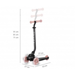 Qplay Hulajnoga Sema Evo 3w1 Coral Pink