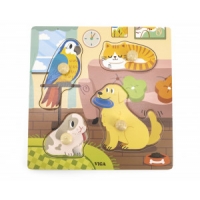 Viga 44595 Puzzle z uchwytami - zwierzęta