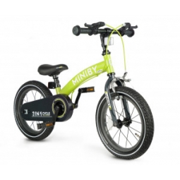 Qplay Rowerek Dziecięcy - Rowerek Biegowy Miniby 14 cali Green