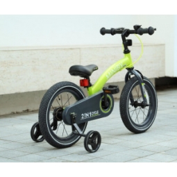 Qplay Rowerek Dziecięcy - Rowerek Biegowy Miniby 14 cali Green